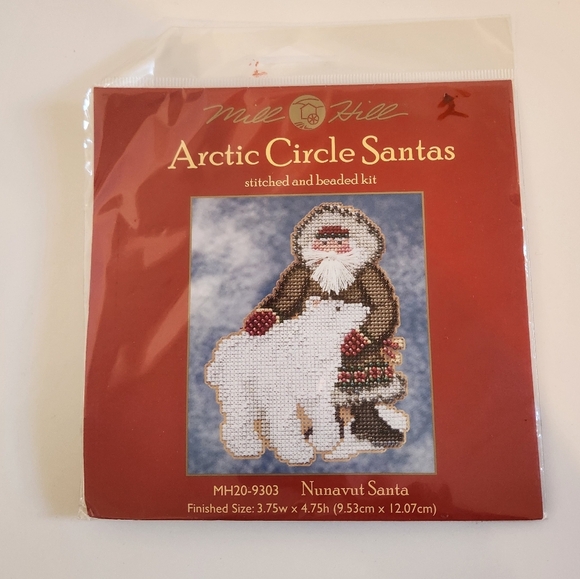 Mill Hill Arctic Circle Santas Stiched And Beaded Kit Nunavut Santa MH20-9303 - Picture 1 of 2